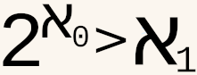 2-aleph-0 > aleph-1